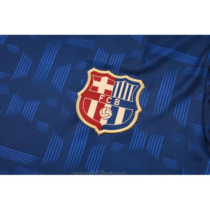 Chandal del Barcelona Manga Corta 2024-2025 Azul - Pantalon Corto